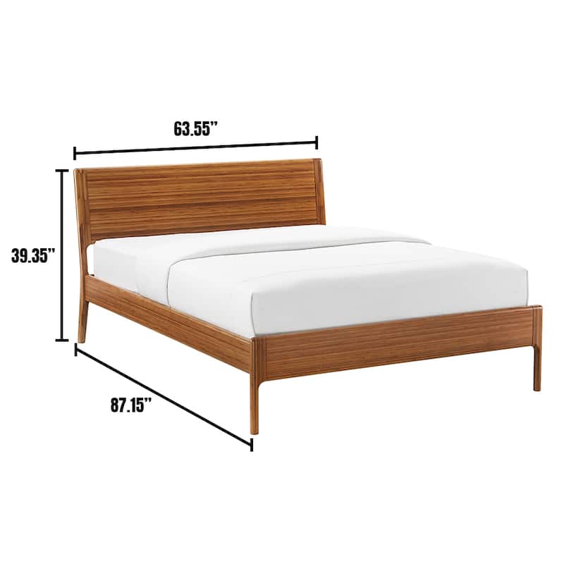 Ventura Queen Platform Bed, Amber