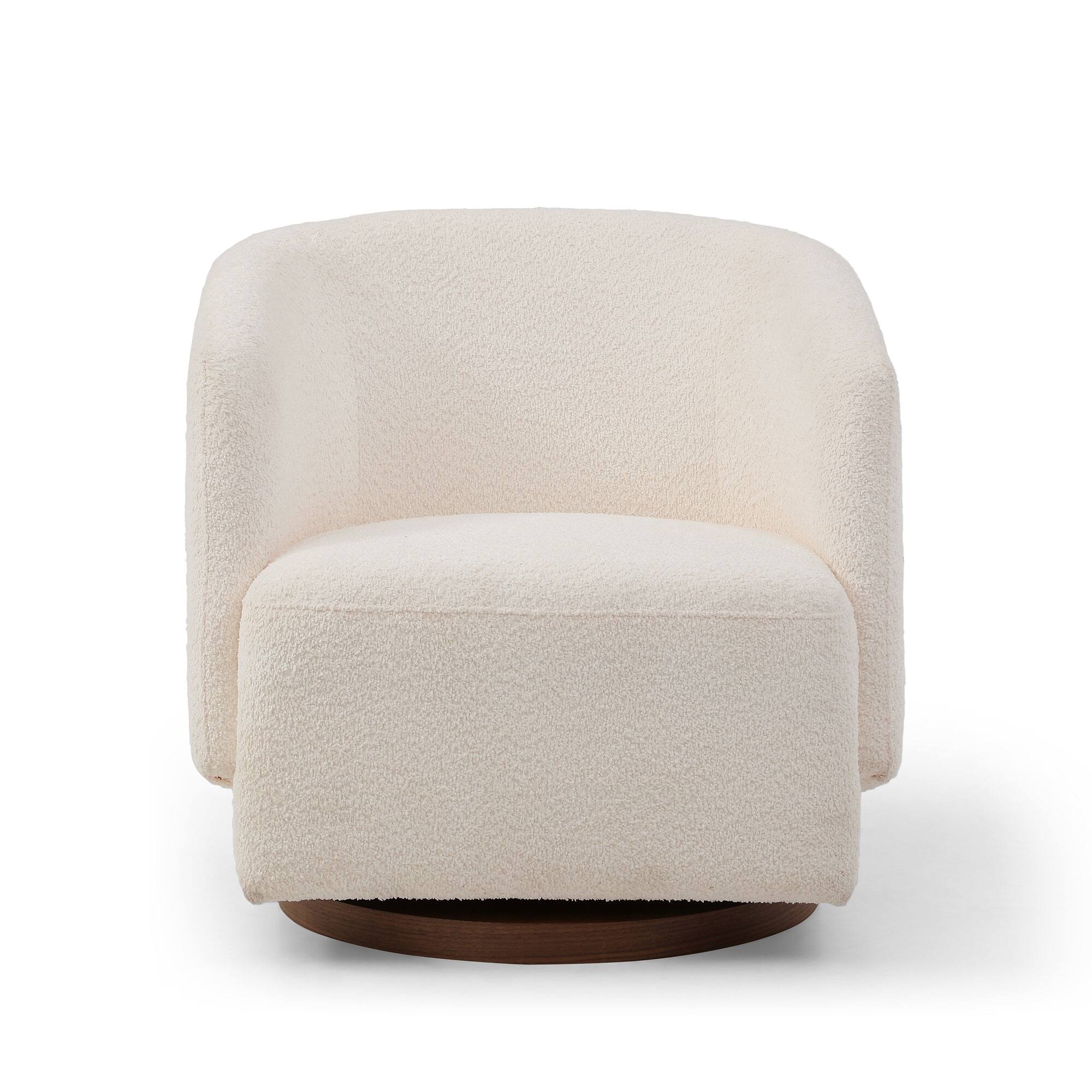 Swivel Upholstered Armchair Accent Chair Sofa for Living Room Bed