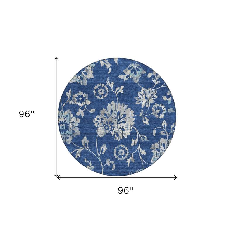 HomeRoots Floral Transitional Rectangle Outdoor Rug