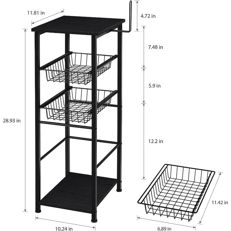 4 Tier Standing Organizer Rack