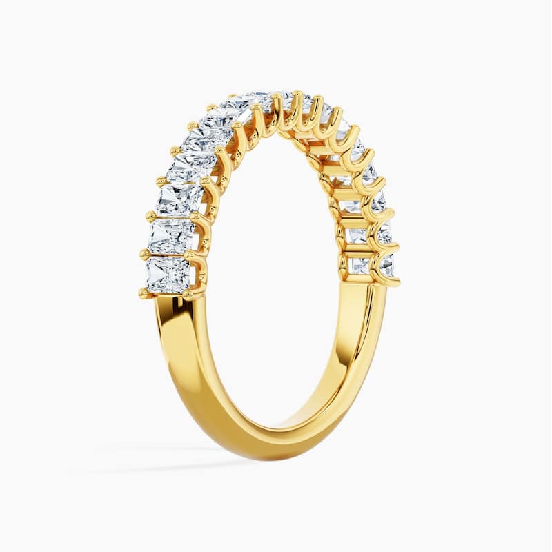 Auriya 14k Gold Radiant North-South Lab Grown Diamond Half Eternity Band 1.60 - 5.25 ct. tw. (F-G, VS)