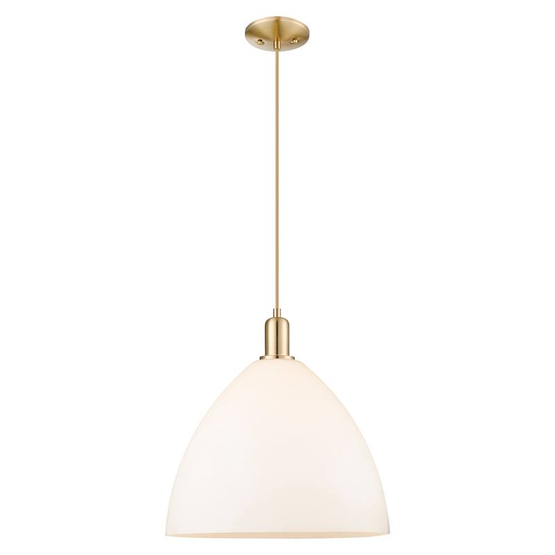 Innovations Lighting Endless Possibilities Arcadia - Bristol - 1 Light 16" Cord Hung Mini Pendant - Champagne Bronze/Matte White