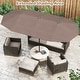 preview thumbnail 27 of 58, Gymax 13 FT Double-sided Patio Umbrella Outdoor Large Twin Size