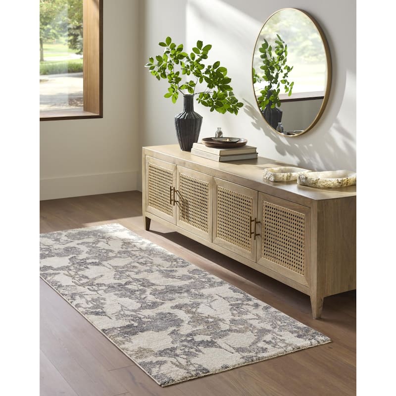 Livabliss Gakko Rustic Area Rug - Cream - 2'7" x 10'