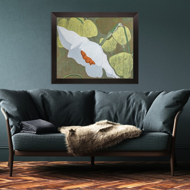 Floral Shade Framed Art Giclee Not Glass - Multi-Color