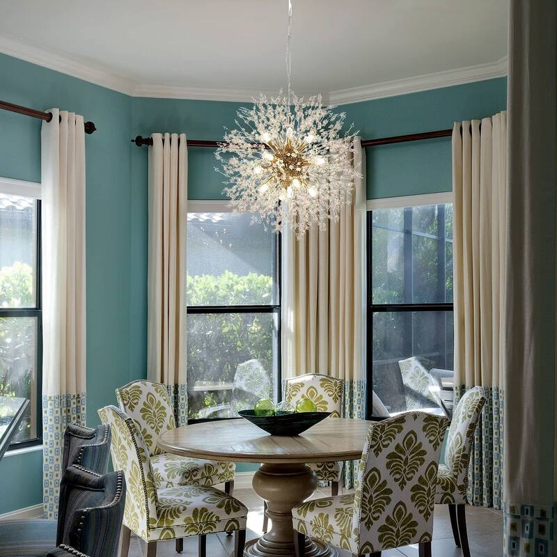 Modern Gold Crystal Flower Ball Chandelier Pendant Light - 23.6*23.6*23.6