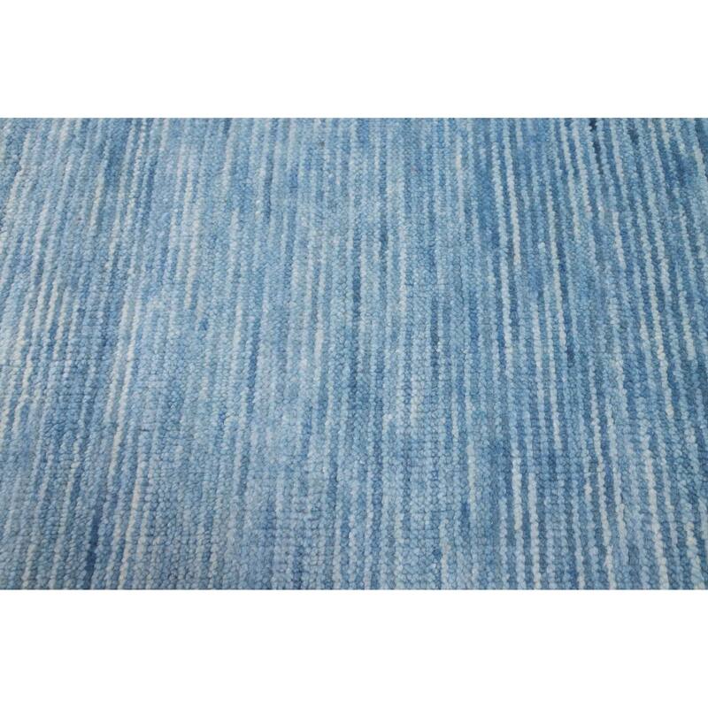 ECARPETGALLERY Hand-knotted Pak Finest Gabbeh Blue Wool Rug - 4'0 x 6'0