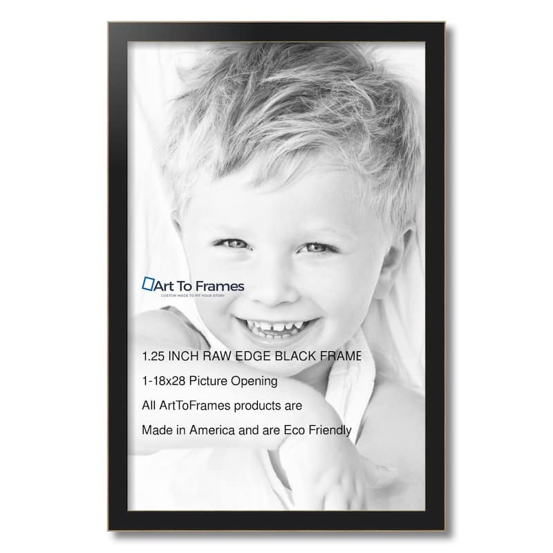 ArtToFrames Metro Modern 18x28 Inch Picture Frame, 1.25 Inch MDF Poster Frame Available in Multiple Colors (FRBW26-18x28)
