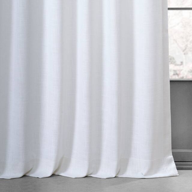 Heavy Faux Linen Single Curtain (1 Panel)