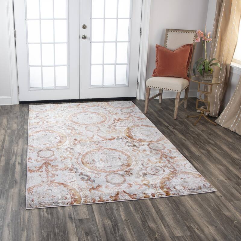 Alora Decor Lavish Circles Transitional Rug