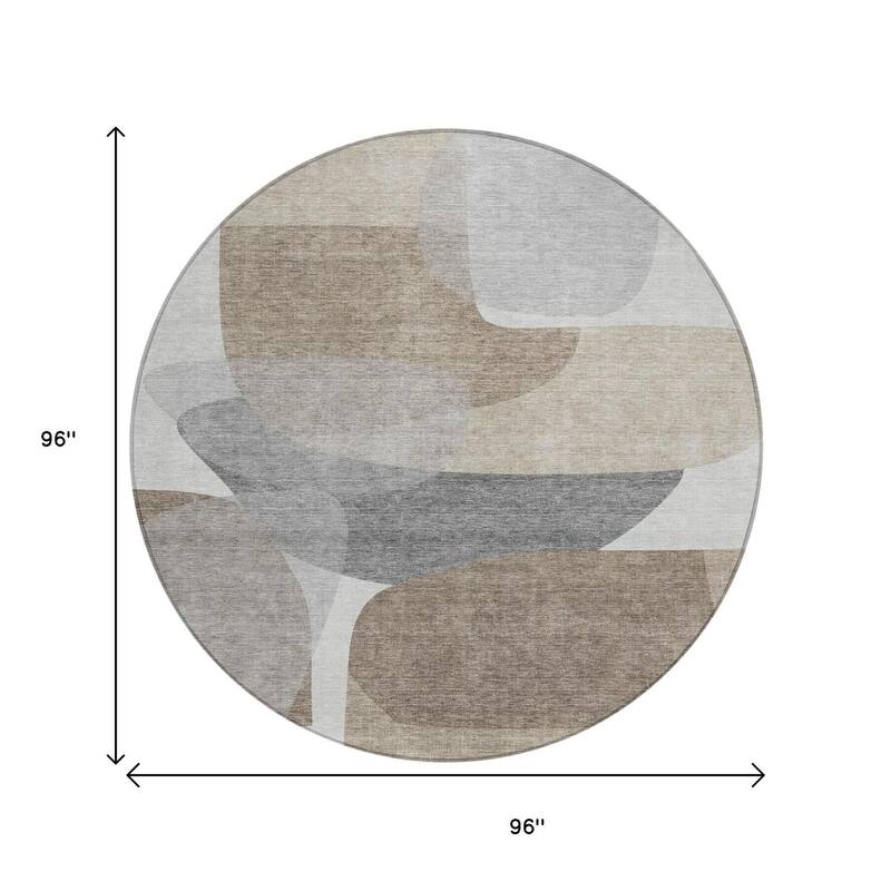 HomeRoots Abstract Transitional Rectangle Outdoor Rug