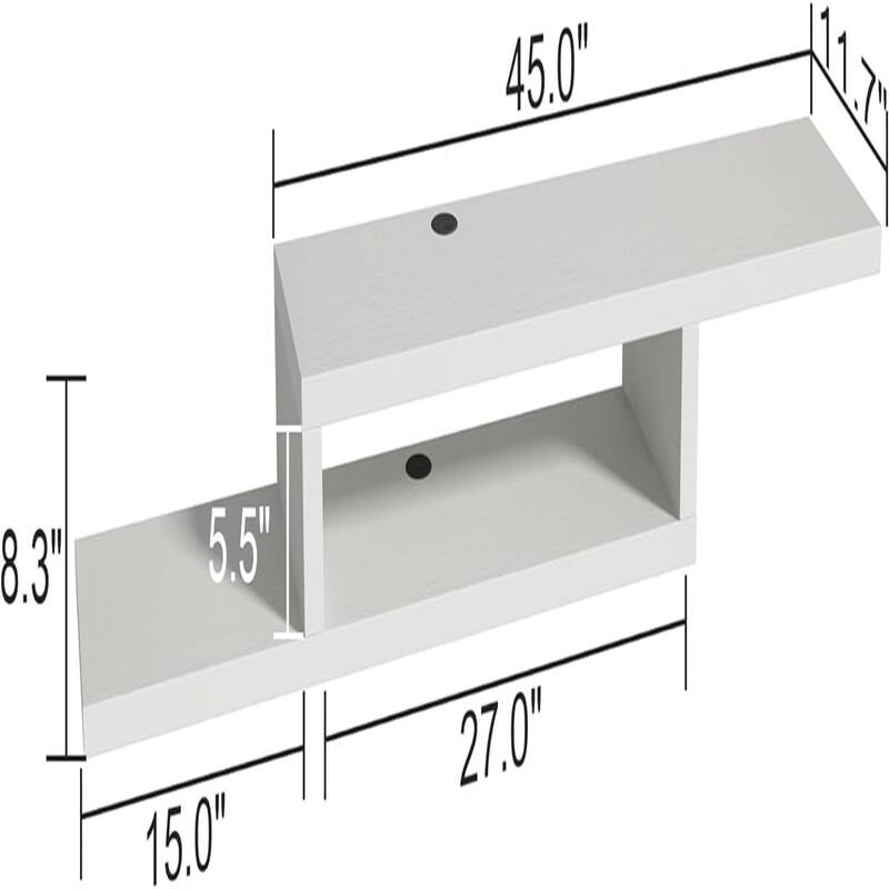 TV Stand Shelf - 11.7"D x 60"W x 8.3"H