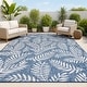 preview thumbnail 2 of 211, JONATHAN Y Galon Palm Frond Indoor/Outdoor Area Rug