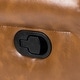 preview thumbnail 31 of 98, Baksoho Faux Leather Manual Swivel Recliner with Metal Base