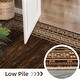preview thumbnail 5 of 7, Modern Bordered Area Rugs for Living Room Bedroom Floral Rug Low Pile Non-Slip Accent Rug