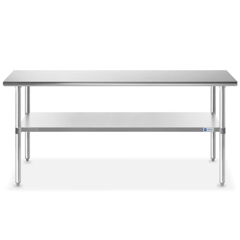 72 x 24in NSF Stainless Steel Commercial Prep Table