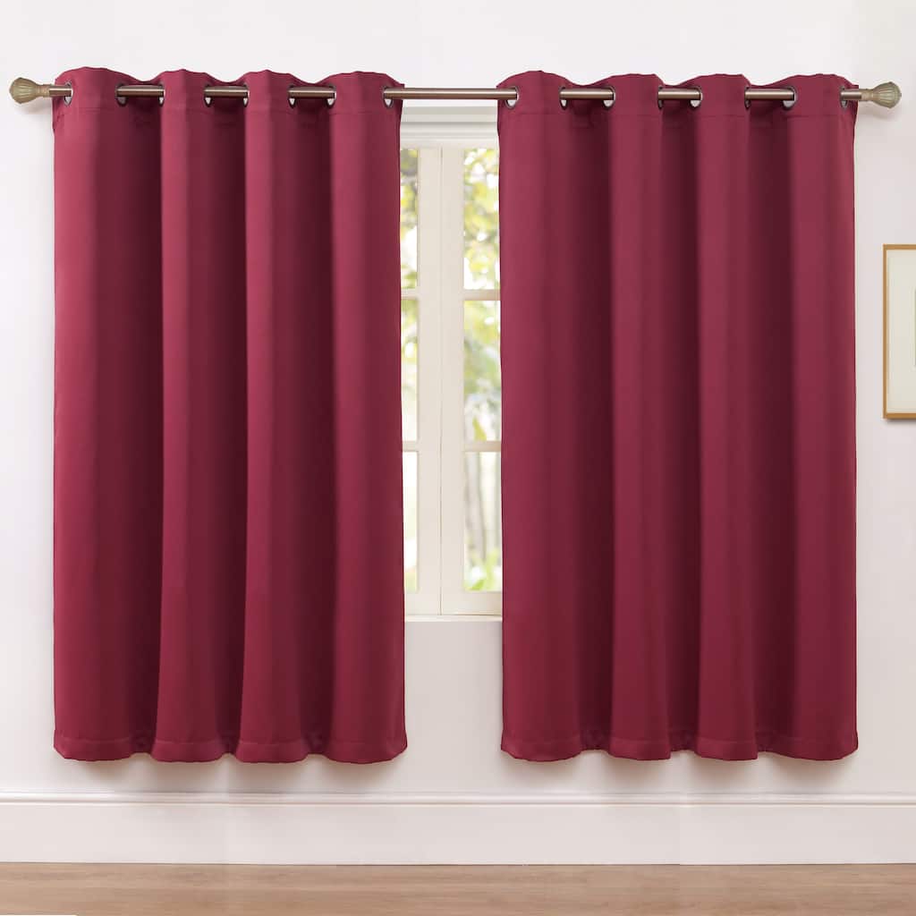 VCNY Home Neil Solid Blackout Curtain Panel, 52" x 63" - 52" x 63"