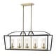 preview thumbnail 4 of 5, Golden Lighting Mercer 5 Light 38" Wide Taper Candle Linear Chandelier
