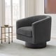 preview thumbnail 89 of 186, Modern Upholstered Barrel Chair Swivel Accent Chair for Living Room