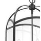 preview thumbnail 2 of 1, Traditional Large 4-L Pendant Lantern in Black 15"W x 24"H