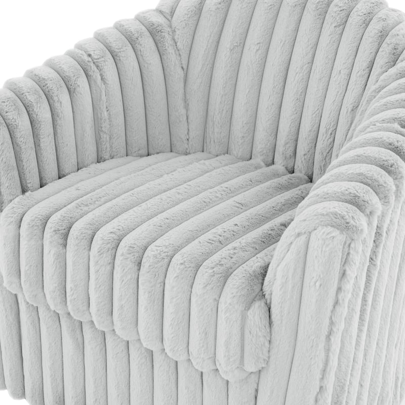 Single Sofa Armchair Swivel Barrel Chair (Set of 2)