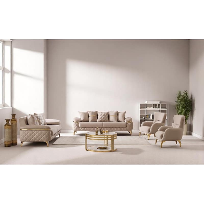 Orindo Upholstered Velvet Loveseat