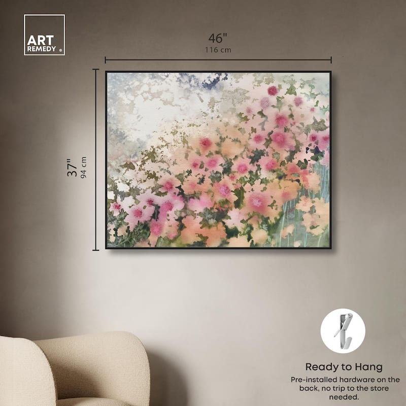 Roseate Remnants Canvas by Art Remedy
