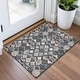 preview thumbnail 59 of 66, Premium Washable Super Soft Boho Geo Mayfield Rug Graphite - 1'8" x 2'6"