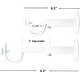 preview thumbnail 8 of 13, Adjustable Solid Zinc Curtain Rod Bracket Wall Holder, Fits Up to 1 1/8" or 1 1/4" Rod, 2 Pieces