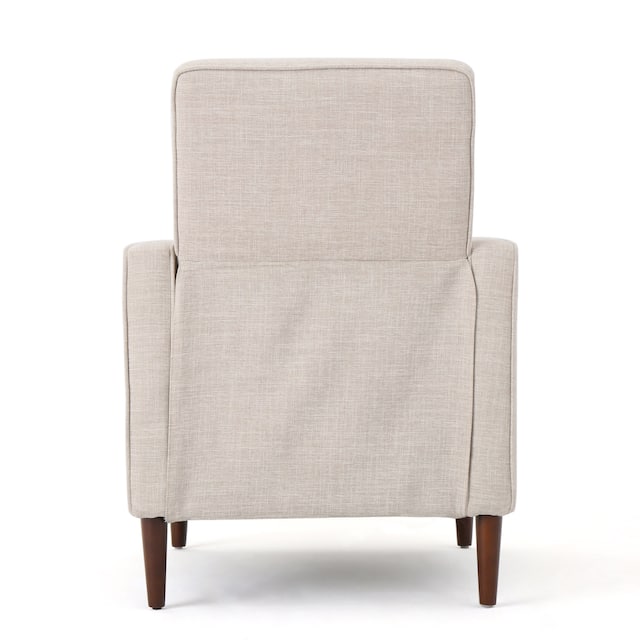 Mervynn Mid-Century Modern Button Tufted Fabric Recliner by Christopher Knight Home