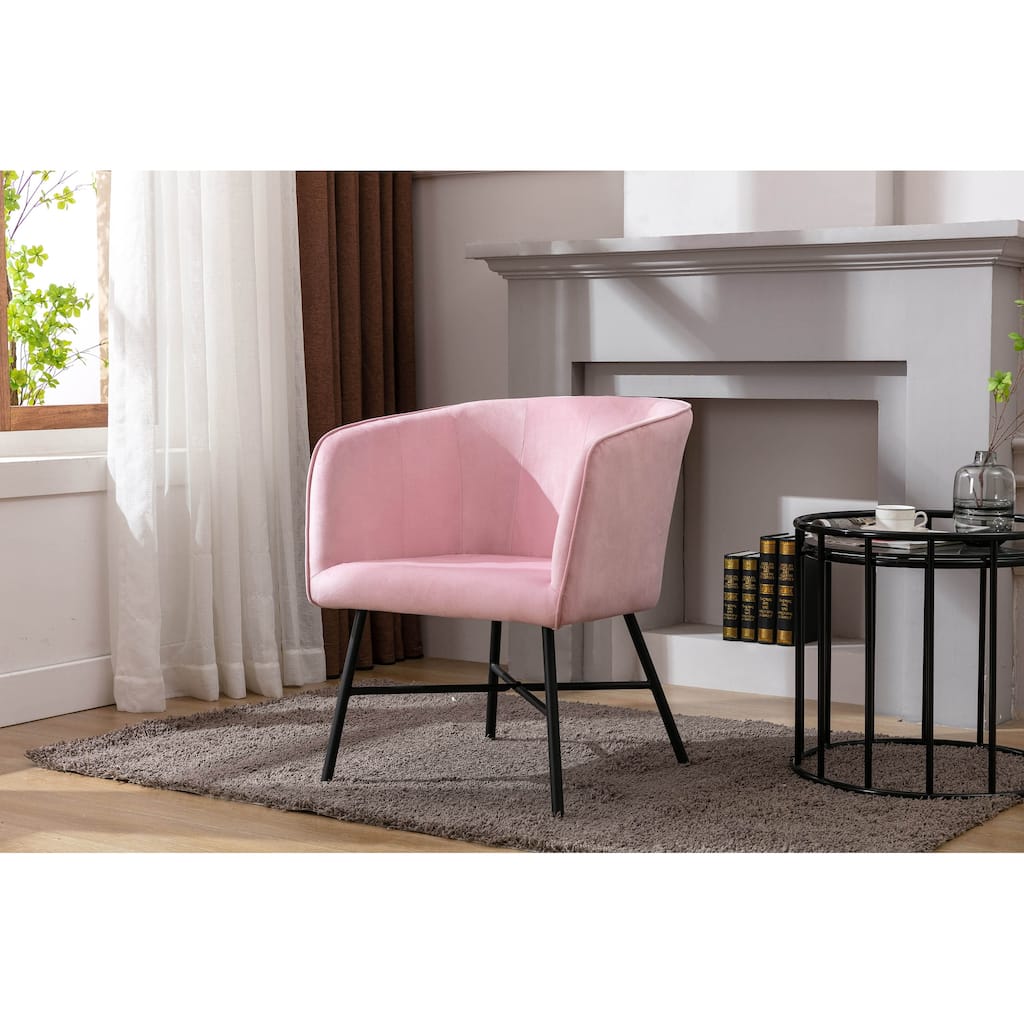 Porthos Home Belia Velvet Dining Chair, Rust-resistant Steel Legs - N/A