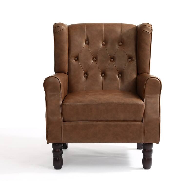 Tufted Wingback Upholstered Accent Chair for Living room