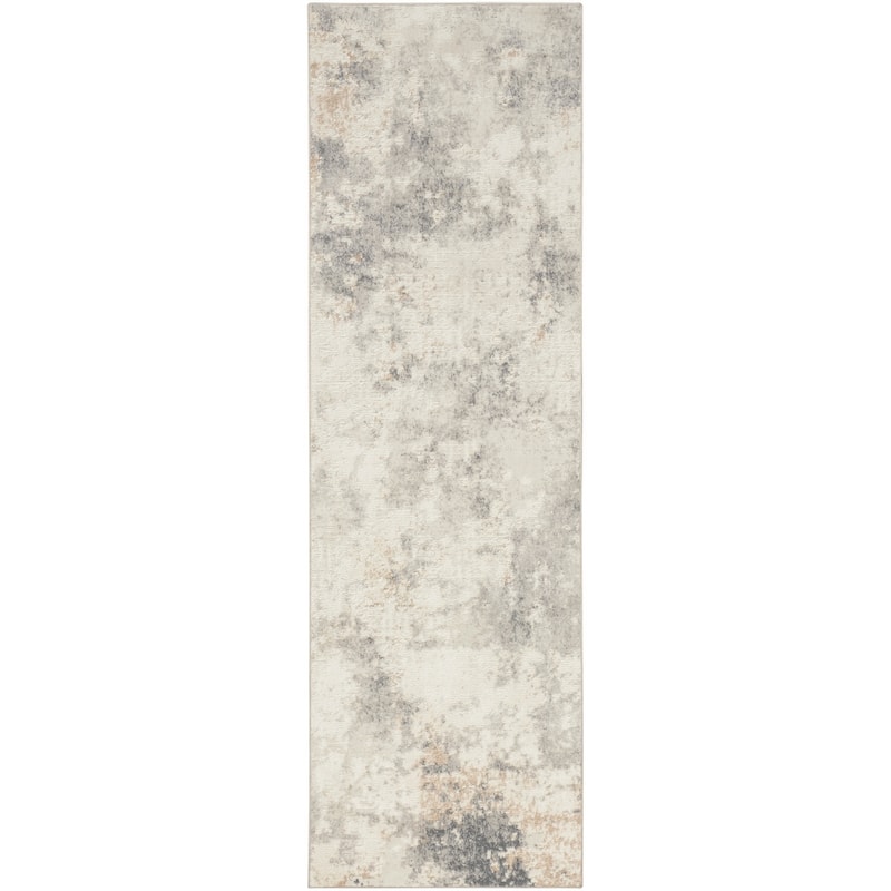 Calvin Klein Enchanting Indoor Abstract Area Rug - 2' 3" x 7' 3" - Ivory/Grey - Runner