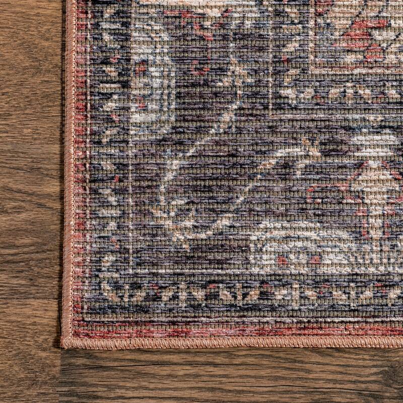 Nuloom Wild Orchid Machine Washable Area Rug