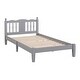 preview thumbnail 10 of 19, Twin Bed with Column-Decoration Headboard, with Bed Slats