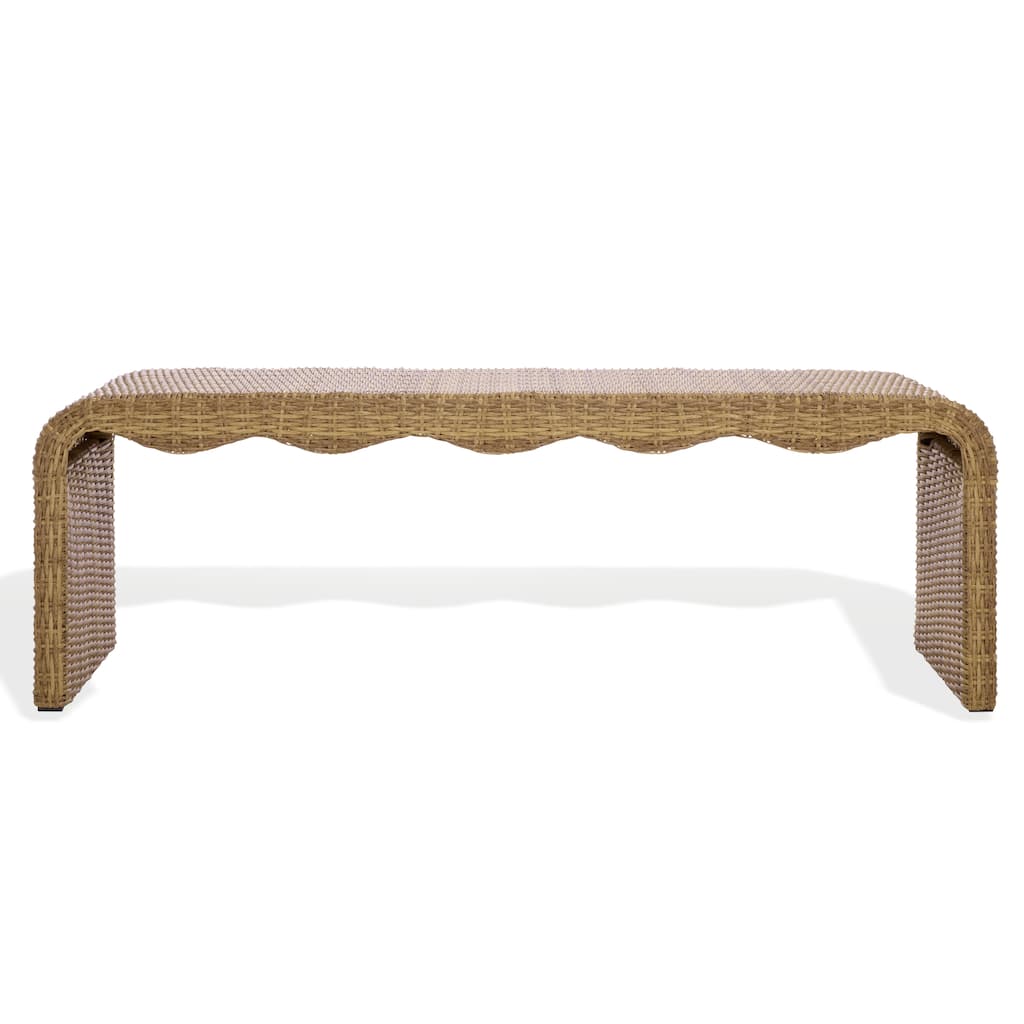 SAFAVIEH Couture Lynsee Wicker Bench - 60"W x 20"D x 20"H