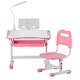 preview thumbnail 11 of 23, Kids Chair and Desk Set Table with Adjustable Height and Steel Frame Suitable for Any Room - 27.56 x 20.08 x (20.87 - 27.95) in