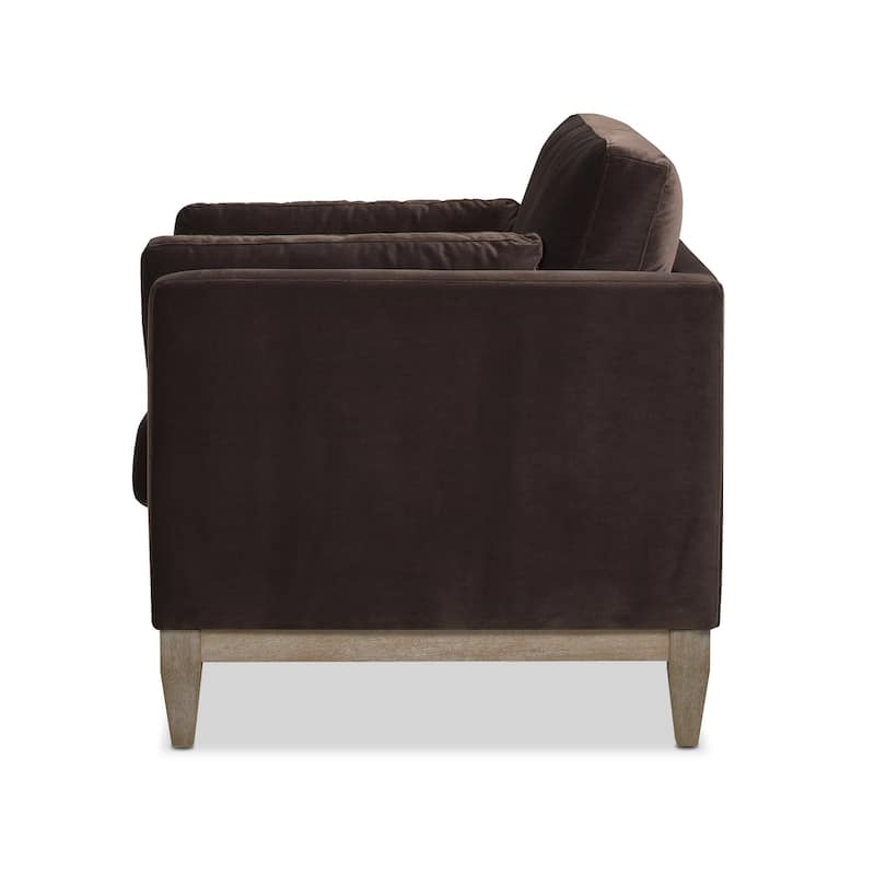 Knox 36" Modern Farmhouse Loose Pillow-Back Arm Chair