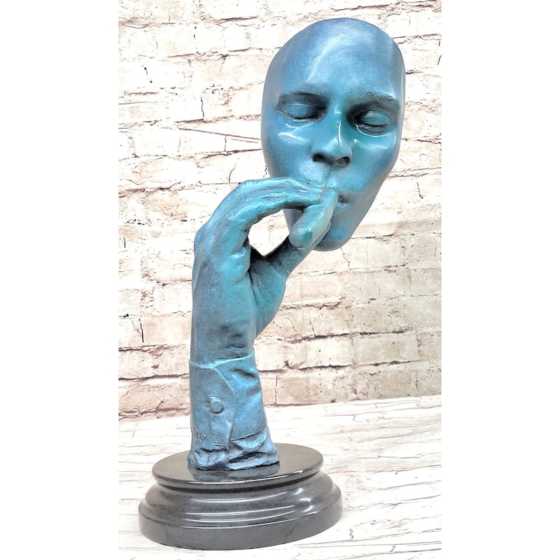Salvador Dali Havana Man Smoking Cigar Bronze Sculpture Statue Hand Made Artwork