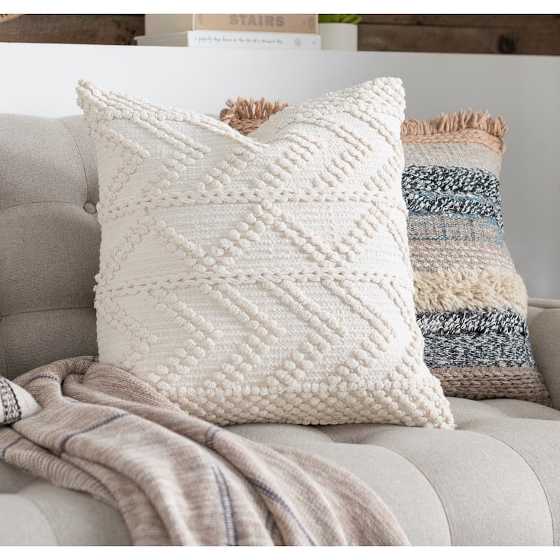 Artistic Weavers Nadra Textured Chevron Bohemian Pillow