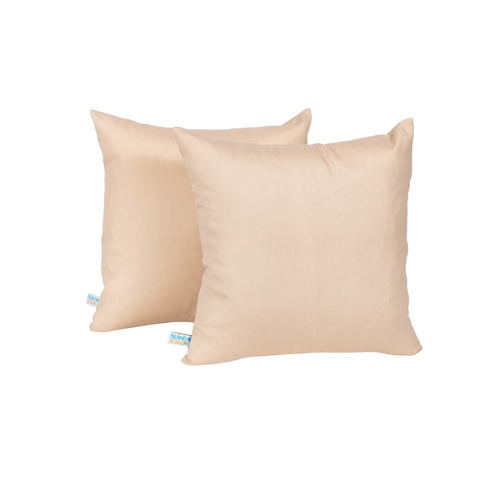 Island Retreat All-Weather Outdoor Throw Pillows (Set of 2)