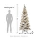 preview thumbnail 50 of 131, Glitzhome 6FT/7.5FT/9FT/11FT Snow Flocked Pre-lit Artificial Fir Christmas Trees