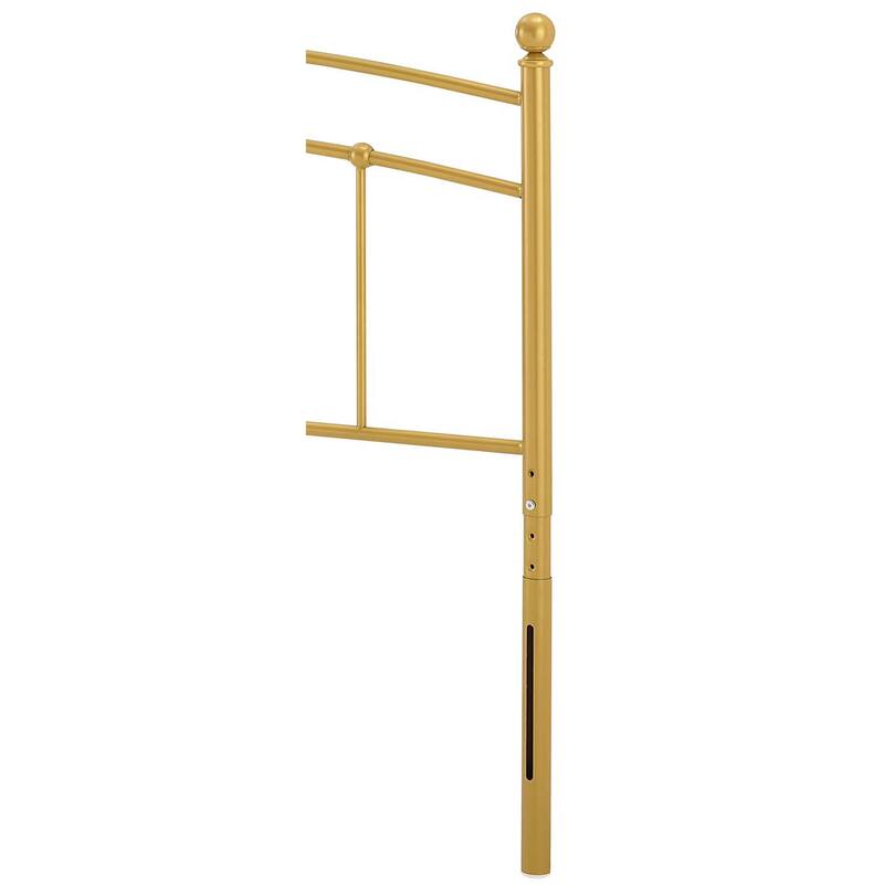 Tyler Arched King Size Gold Metal Headboard