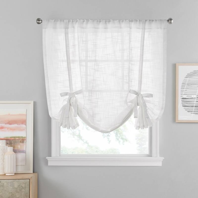 Vue Window Solutions Bayside Tie Up Shade - White