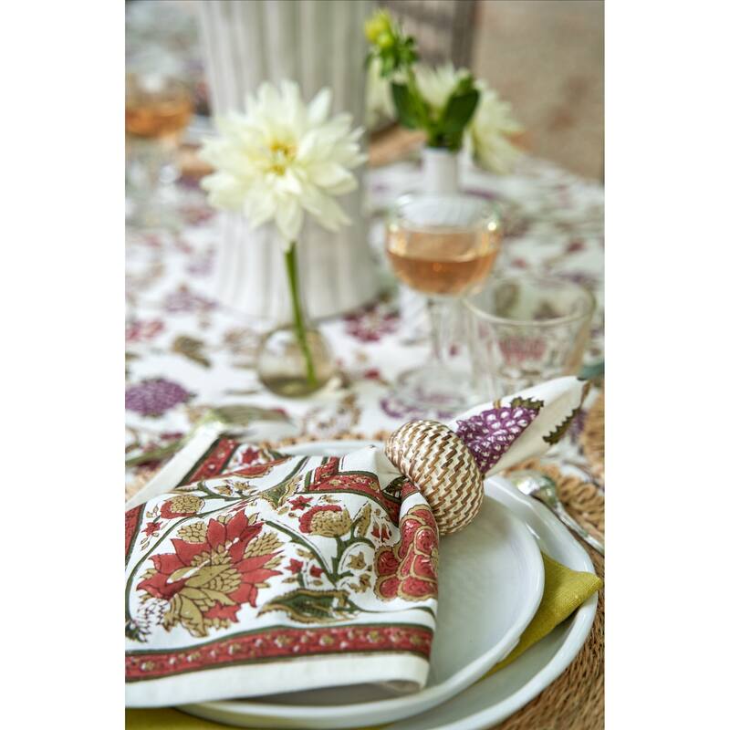 Caravan Eclipse Napkin Ring - Set of 4 - Whitewash - 2.5 x 2.5