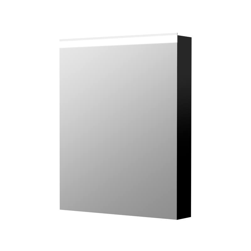 Bathroom LED Rectangular Aluminum Surface Mount Medicine Medicine Cabinet With Adjusted Glass shelves