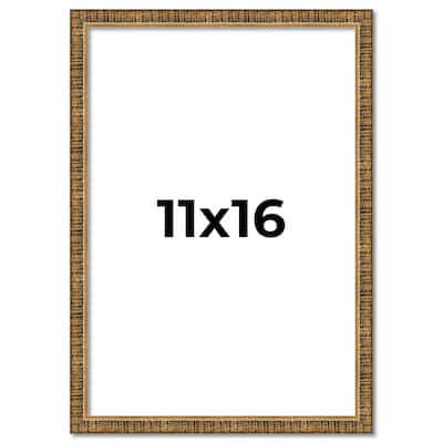 11x16 Frame Gold Kingsley Distressed Solid Wood Picture Frame Width