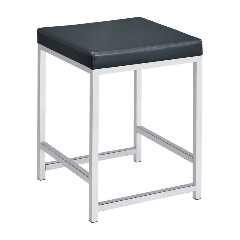 Marlee Upholstered Square Vanity Stool - N/A