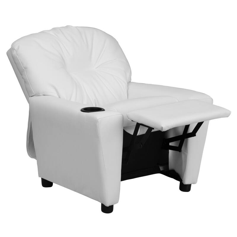 Contemporary Kids Recliner with Cup Holder