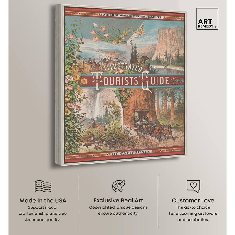Tourists' Guide to California Canvas by Art Remedy